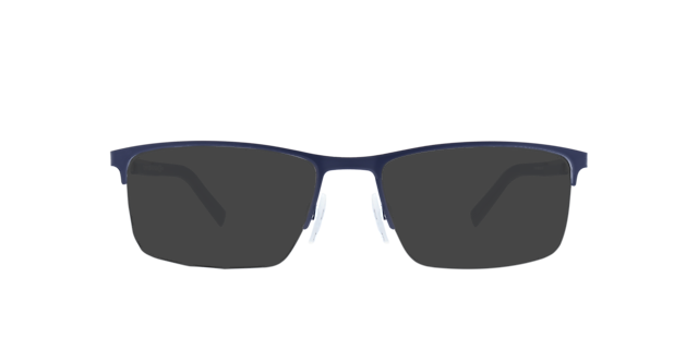 TH 1692 Blue Grey MetalEyeglass Frames for Glasses Direct, with Tinted Lenses