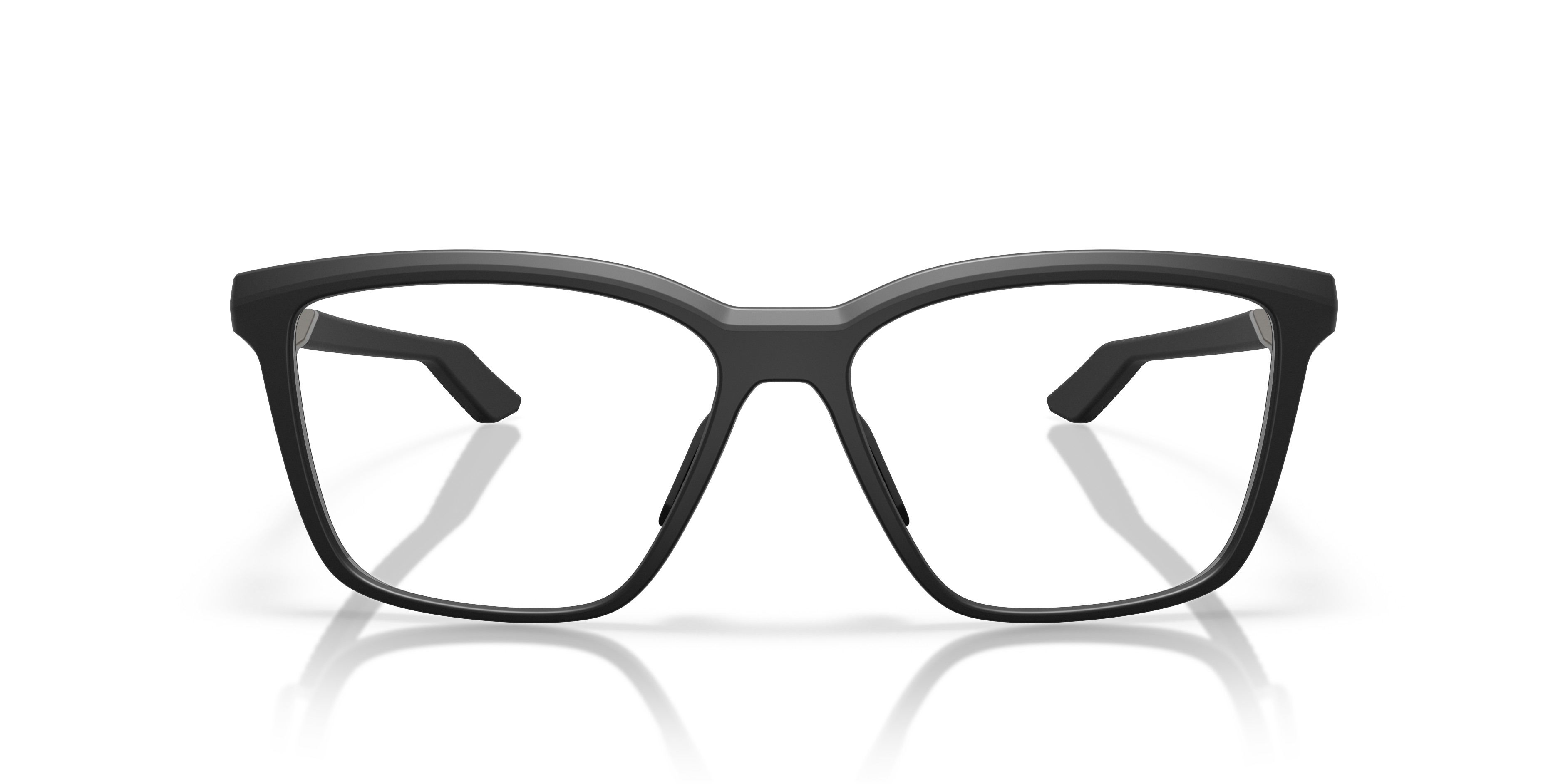 Enigma Mass Satin Black PlasticEyeglass Frames for Glasses Direct, Front View