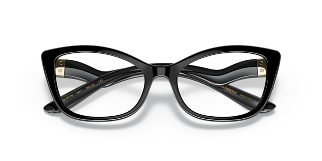 DG5078 Black PlasticEyeglass Frames for Glasses Direct, Closed View