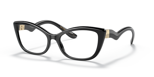 DG5078 Black PlasticEyeglass Frames for Glasses Direct, Angle View