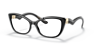 DG5078 Black PlasticEyeglass Frames for Glasses Direct, Angle View