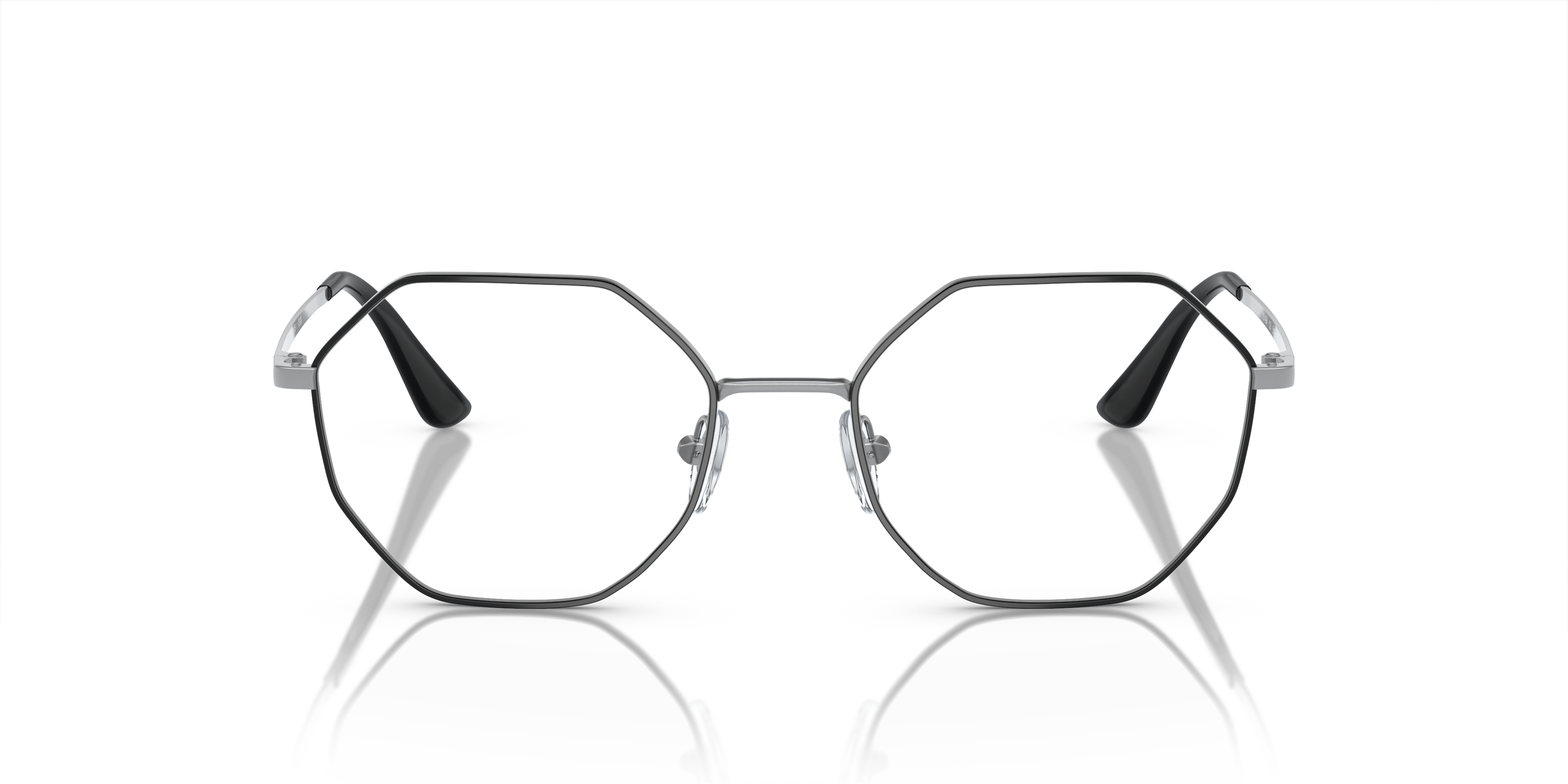 VO4094 Top Black & Matte Silver MetalEyeglass Frames for Glasses Direct, Front View