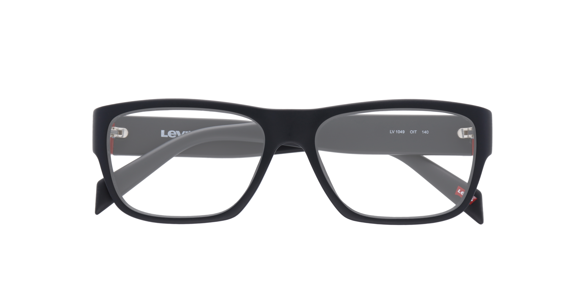 LV 1049 Black PlasticEyeglass Frames for Glasses Direct, Closed View