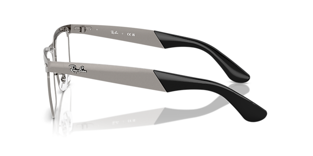 RB3875V Sandblasted Gunmetal MetalEyeglass Frames for Glasses Direct, Side View