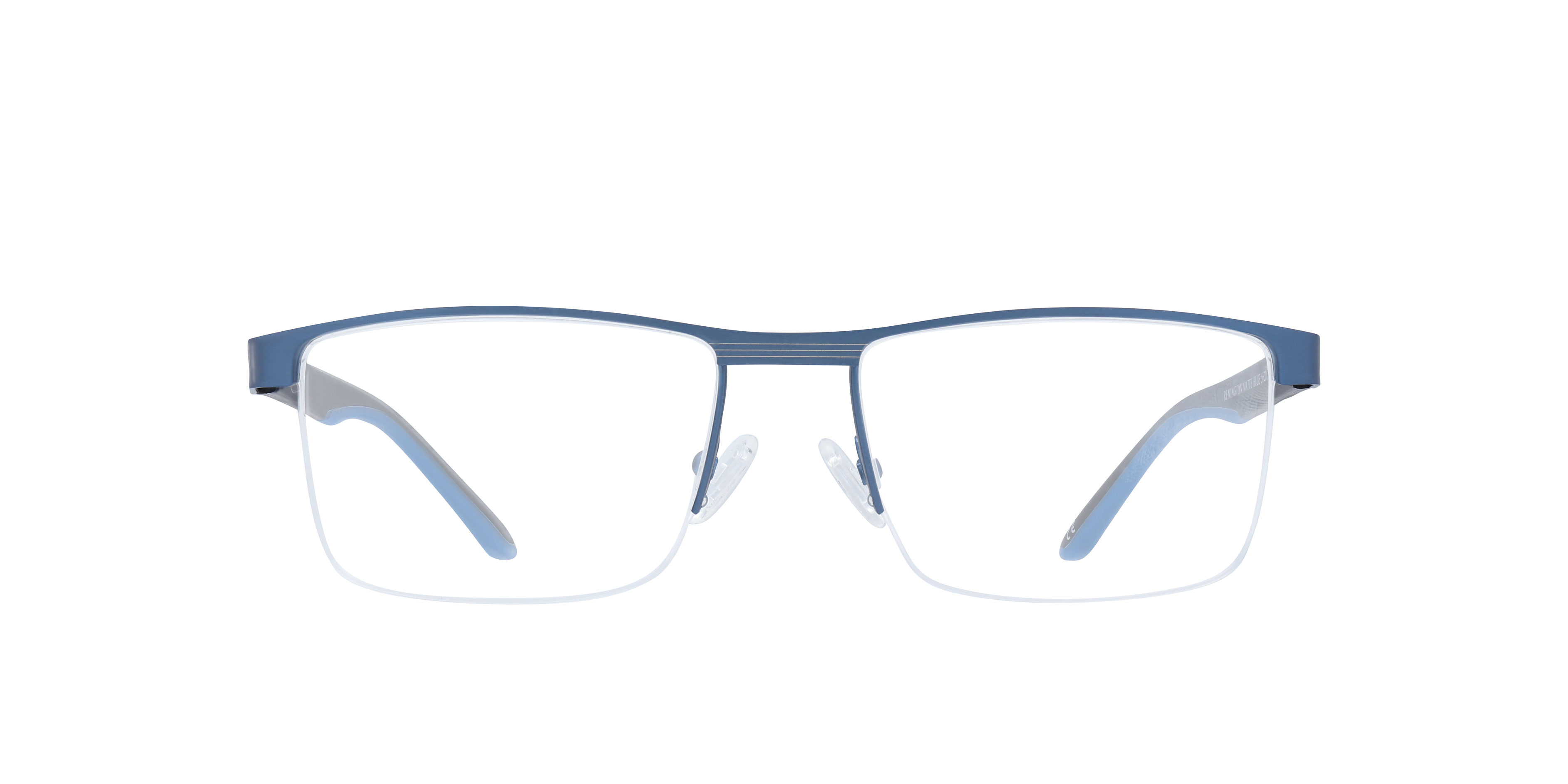 Remington Matte Blue MetalEyeglass Frames for Glasses Direct, Front View