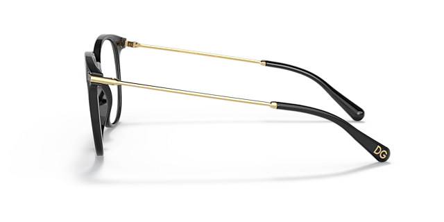 DG5071 Black PlasticEyeglass Frames for Glasses Direct, Side View