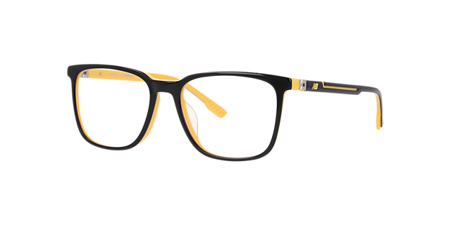 Nb4195 Black Yellow AcetateEyeglass Frames for Glasses Direct, Angle View