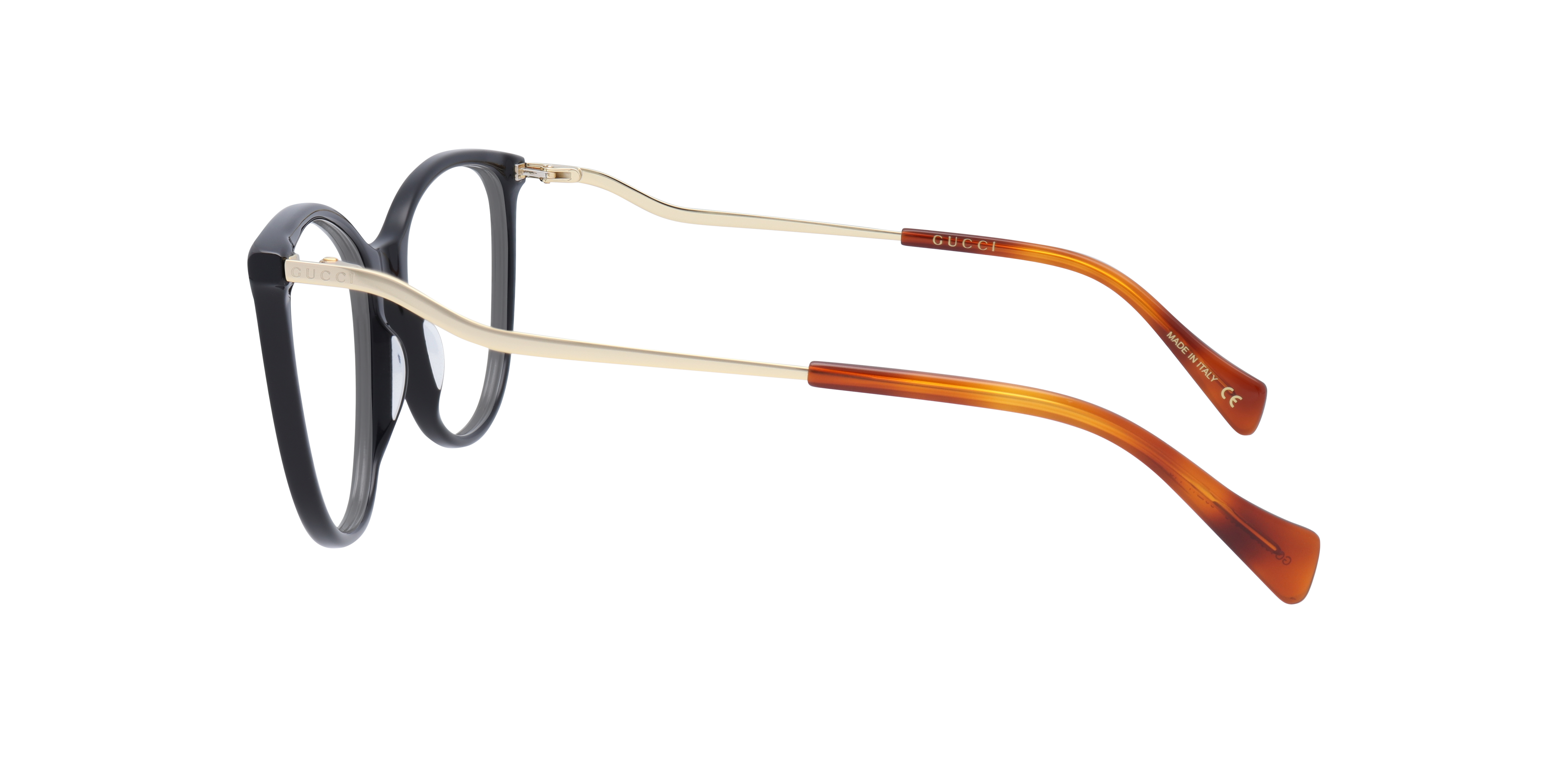 GG1007O Black AcetateSunglass Frames for Glasses Direct, Side View