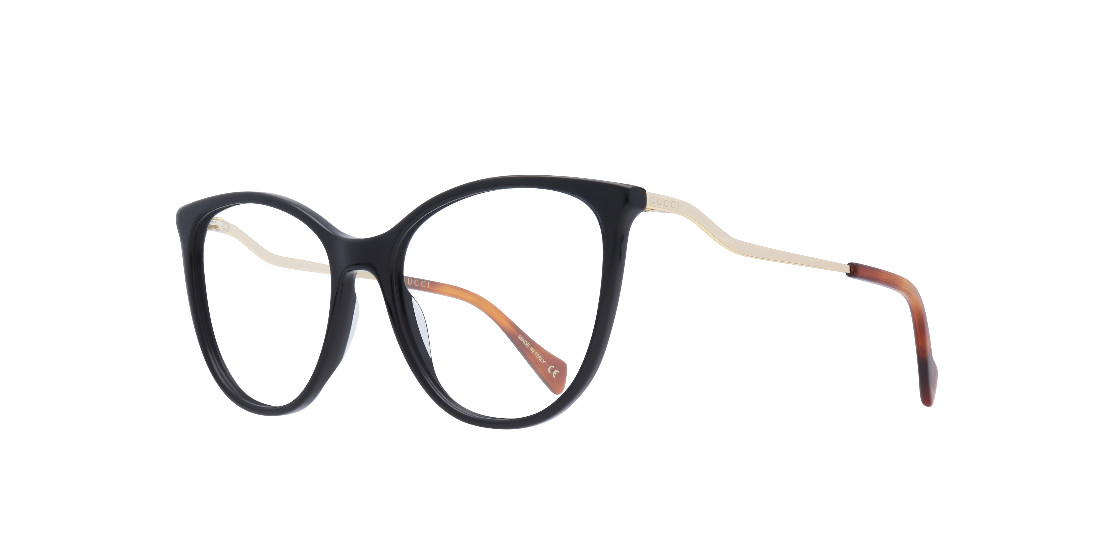 GG1007O Black AcetateSunglass Frames for Glasses Direct, Angle View