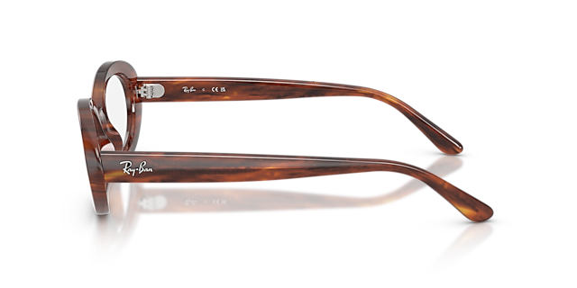 RB2223V Striped Havana PlasticEyeglass Frames for Glasses Direct, Side View