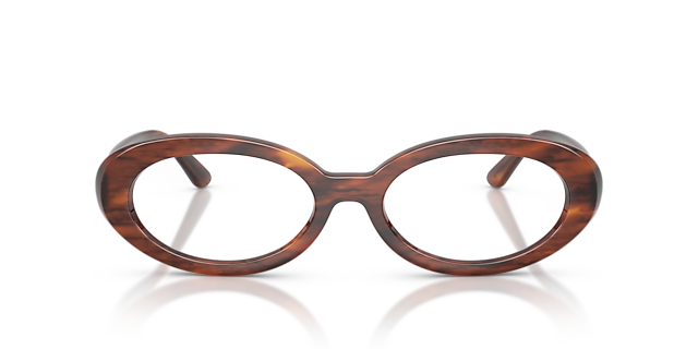 RB2223V Striped Havana PlasticEyeglass Frames for Glasses Direct, Front View