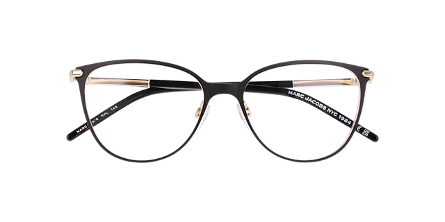MARC 869/G Gold Black MetalEyeglass Frames for Glasses Direct, Closed View