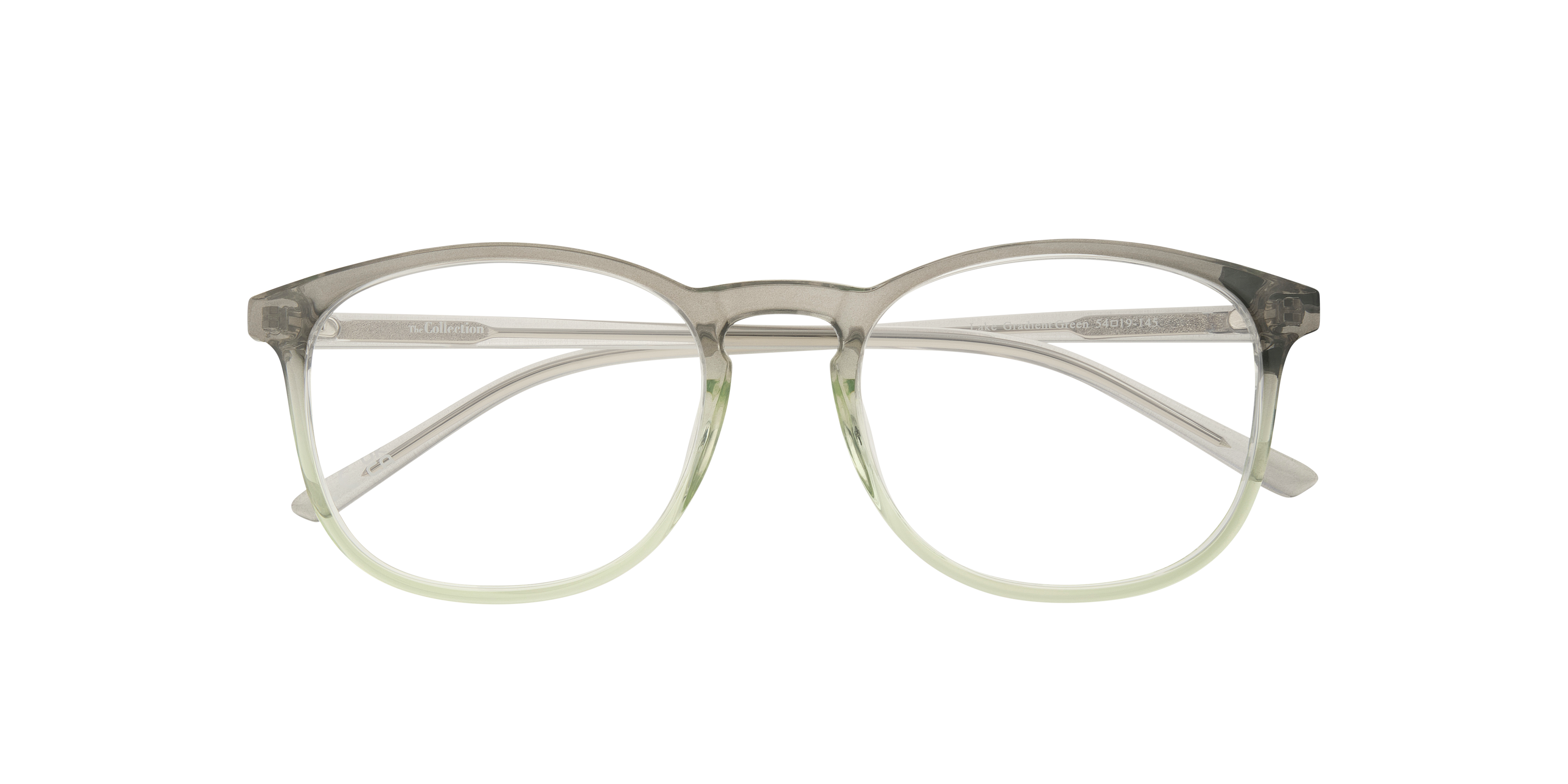 Lake Gradient Green PlasticEyeglass Frames for Glasses Direct, Closed View