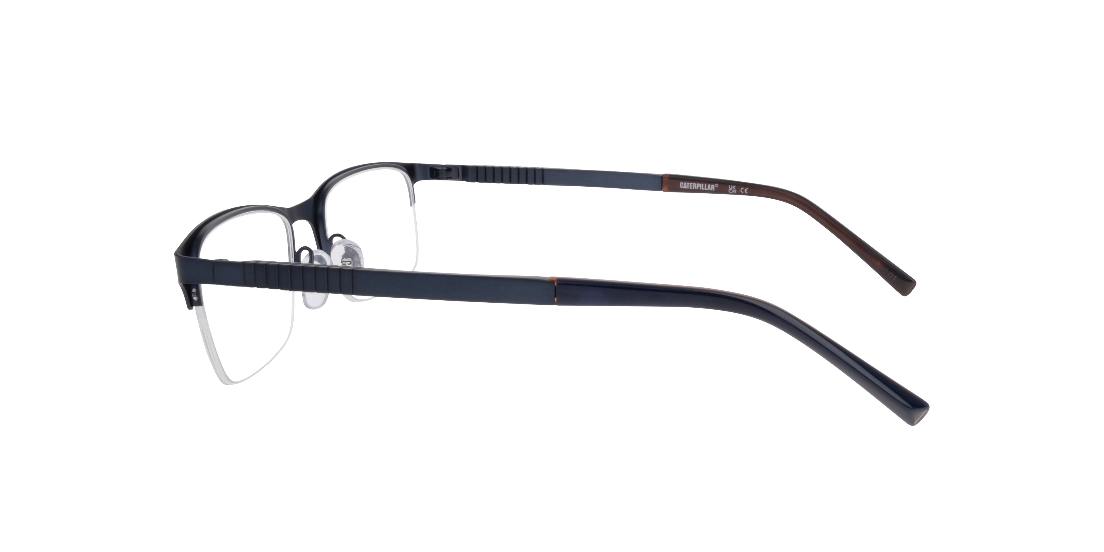 CPO 3533 Blue MetalEyeglass Frames for Glasses Direct, Side View
