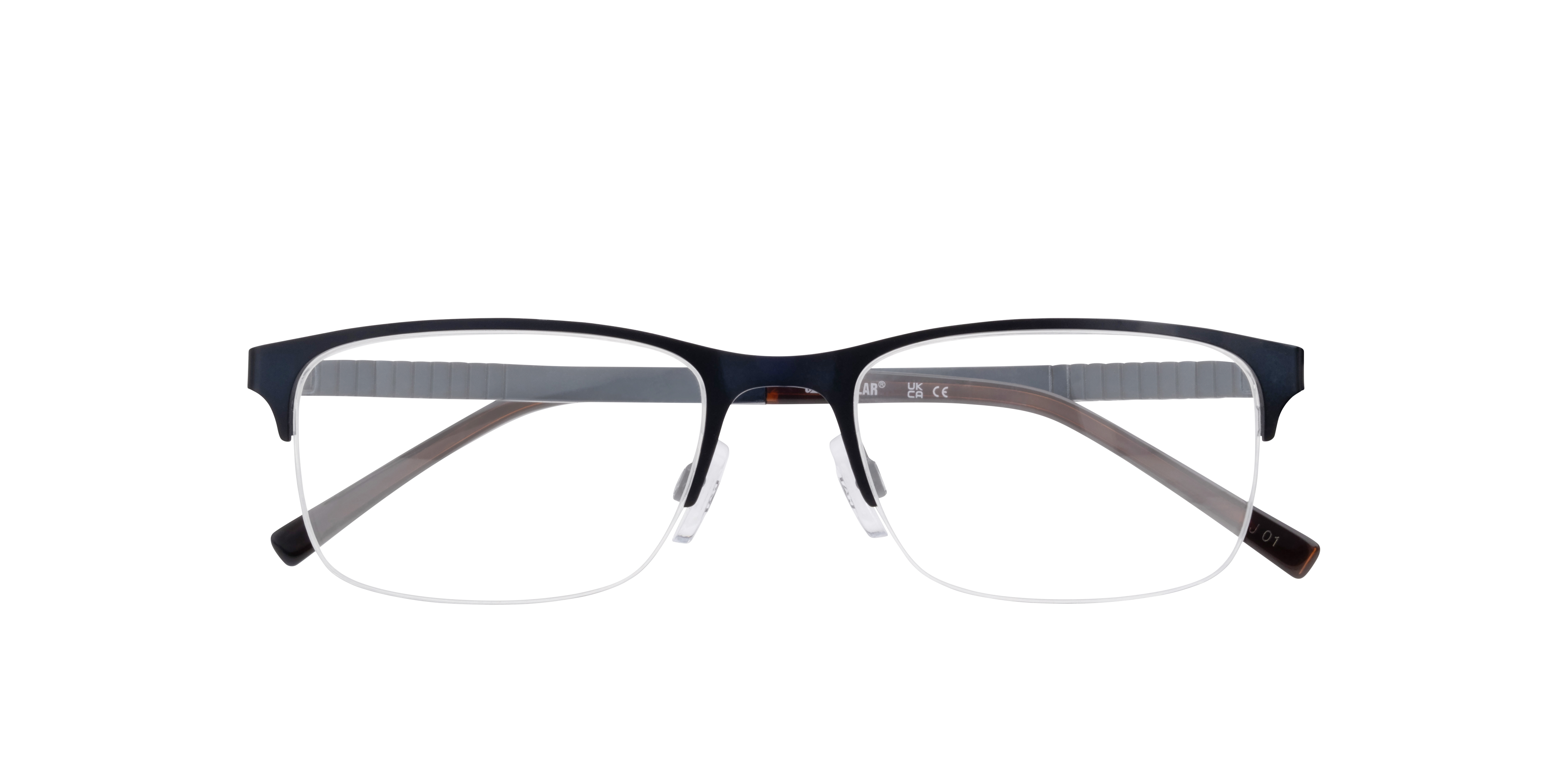 CPO 3533 Blue MetalEyeglass Frames for Glasses Direct, Closed View