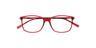 Jax Red PlasticEyeglass Frames for Glasses Direct, Closed View