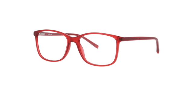 Jax Red PlasticEyeglass Frames for Glasses Direct, Angle View