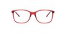 Jax Red PlasticEyeglass Frames for Glasses Direct, Front View