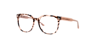 Merlyn Havana Cream Brown AcetateEyeglass Frames for Glasses Direct, Angle View