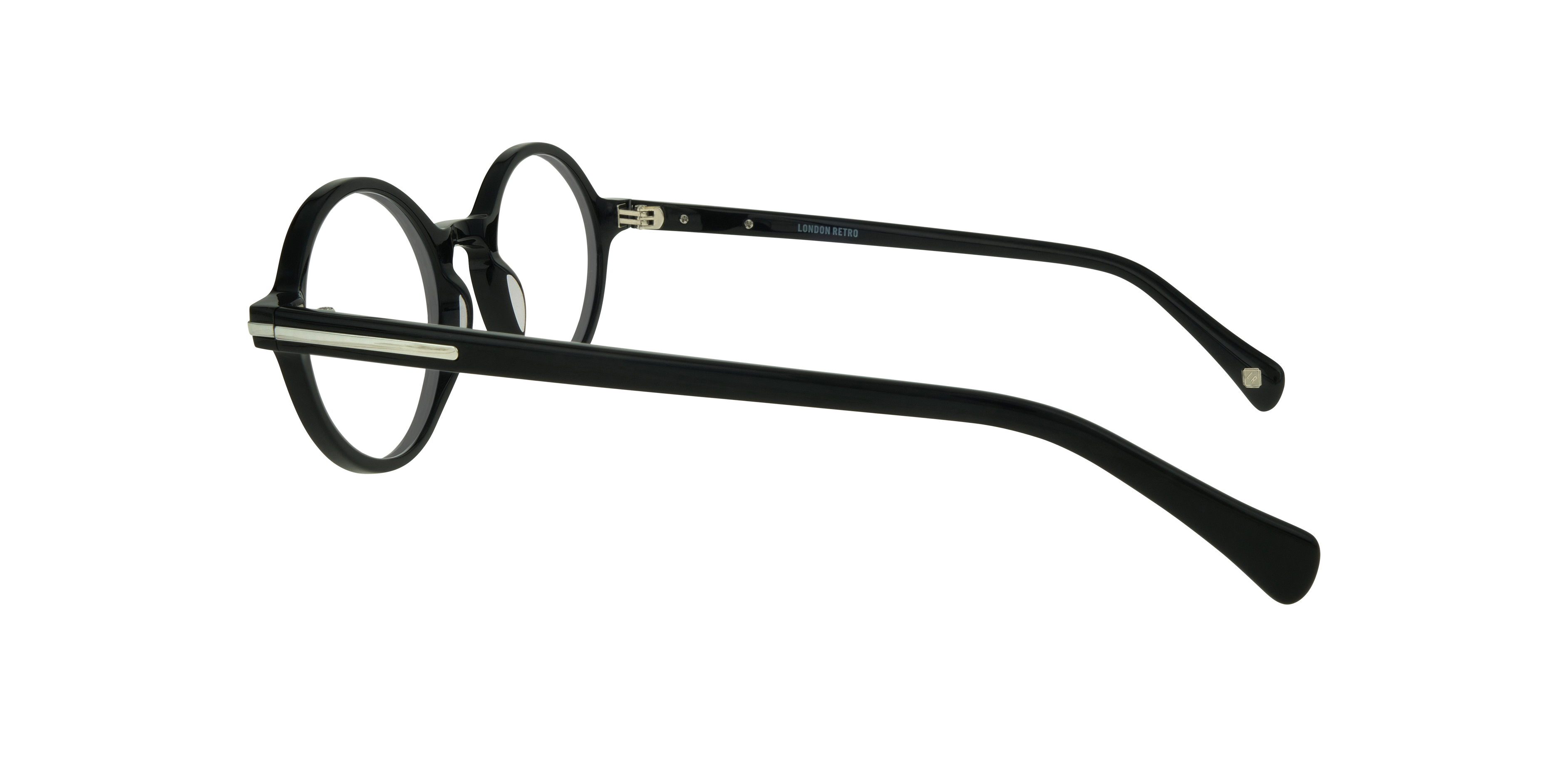 Kilburn Black AcetateEyeglass Frames for Glasses Direct, Side View