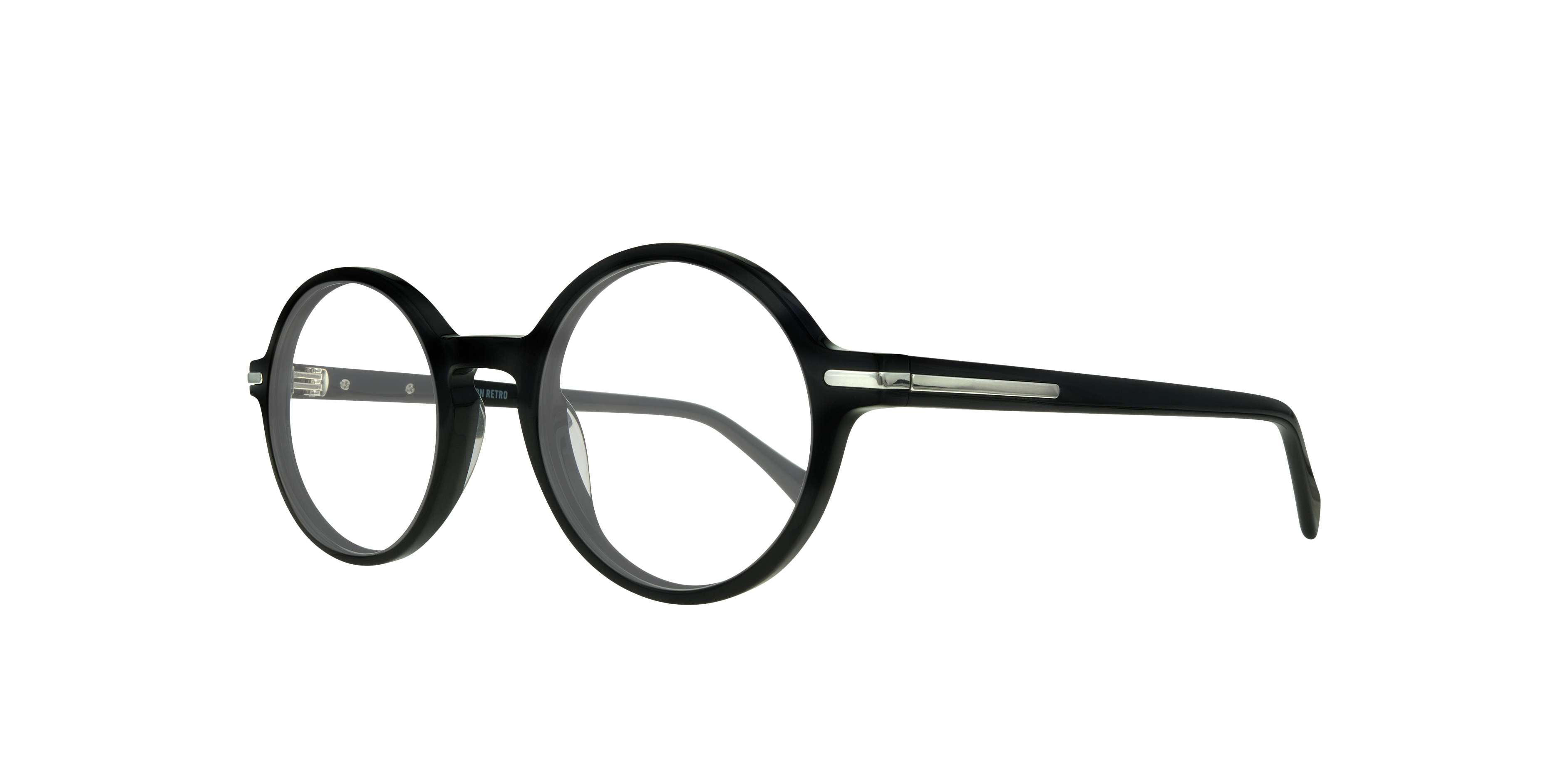 Kilburn Black AcetateEyeglass Frames for Glasses Direct, Angle View
