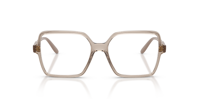 VO5702 Transparent Caramel PlasticEyeglass Frames for Glasses Direct, Front View