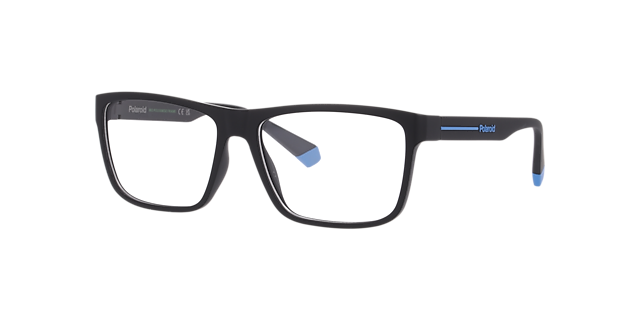 PLD D569 Black PlasticEyeglass Frames for Glasses Direct, Angle View