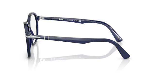 PO3296V Blue AcetateEyeglass Frames for Glasses Direct, Side View