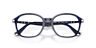 PO3296V Blue AcetateEyeglass Frames for Glasses Direct, Closed View