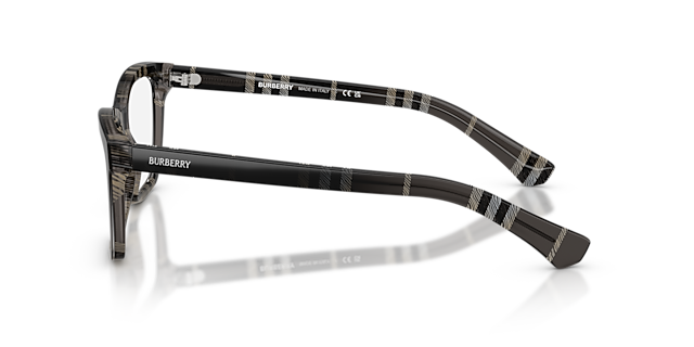 BE2440 Grey Check AcetateEyeglass Frames for Glasses Direct, Side View