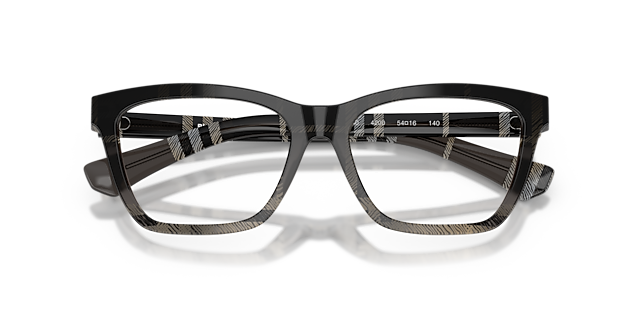 BE2440 Grey Check AcetateEyeglass Frames for Glasses Direct, Closed View