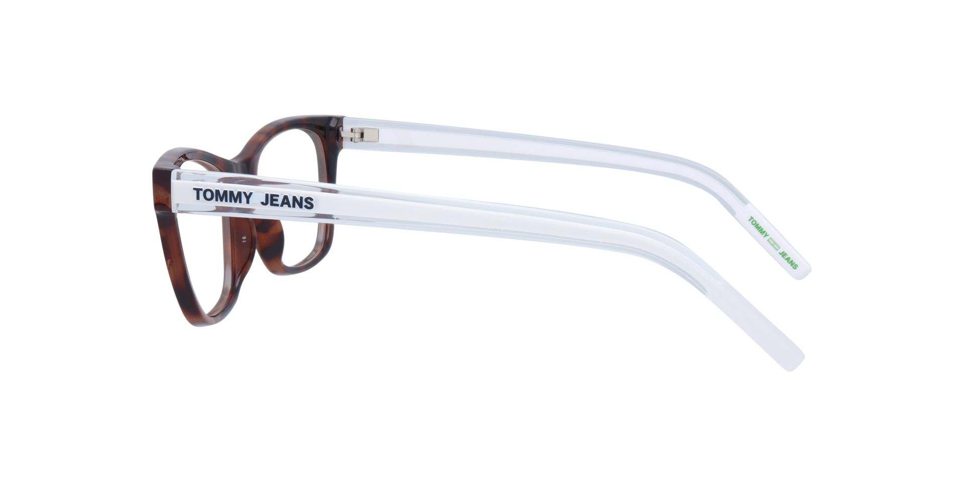 TJ 0080 Tortoise White PlasticEyeglass Frames for Glasses Direct, Side View