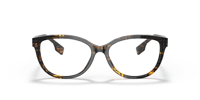 BE2357 Top Check & Striped Brown AcetateEyeglass Frames for Glasses Direct, Front View