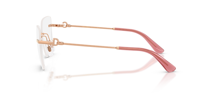 DG1363 Rose Gold MetalEyeglass Frames for Glasses Direct, Side View