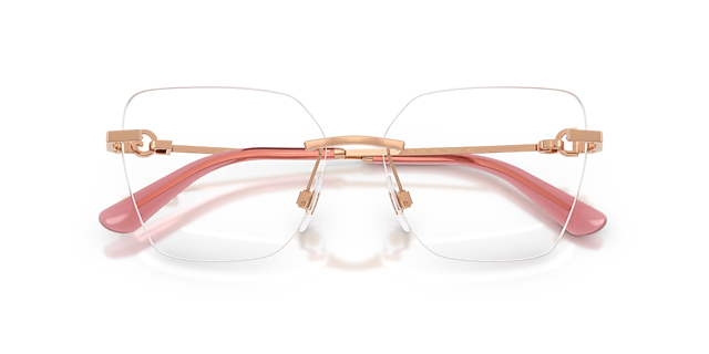 DG1363 Rose Gold MetalEyeglass Frames for Glasses Direct, Closed View