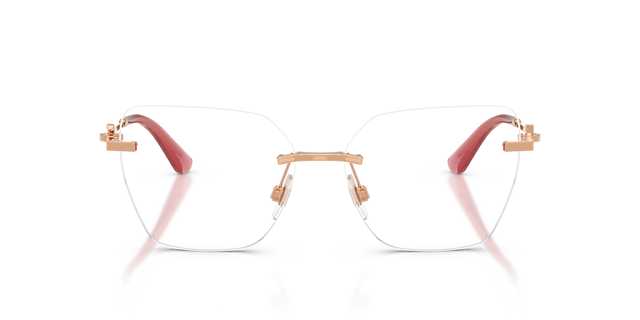 DG1363 Rose Gold MetalEyeglass Frames for Glasses Direct, Front View