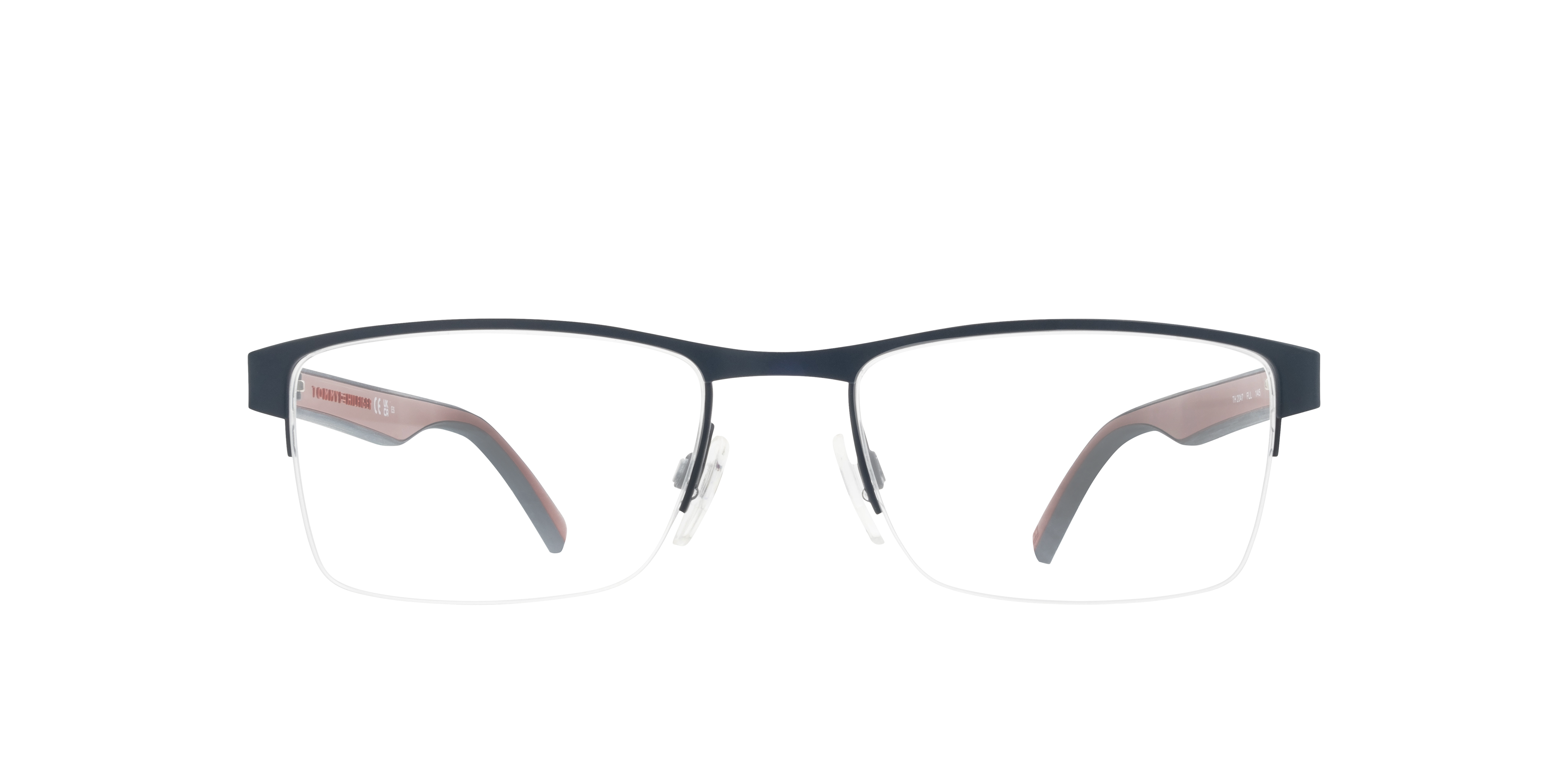 TH 2047 Red Blue MetalEyeglass Frames for Glasses Direct, Front View