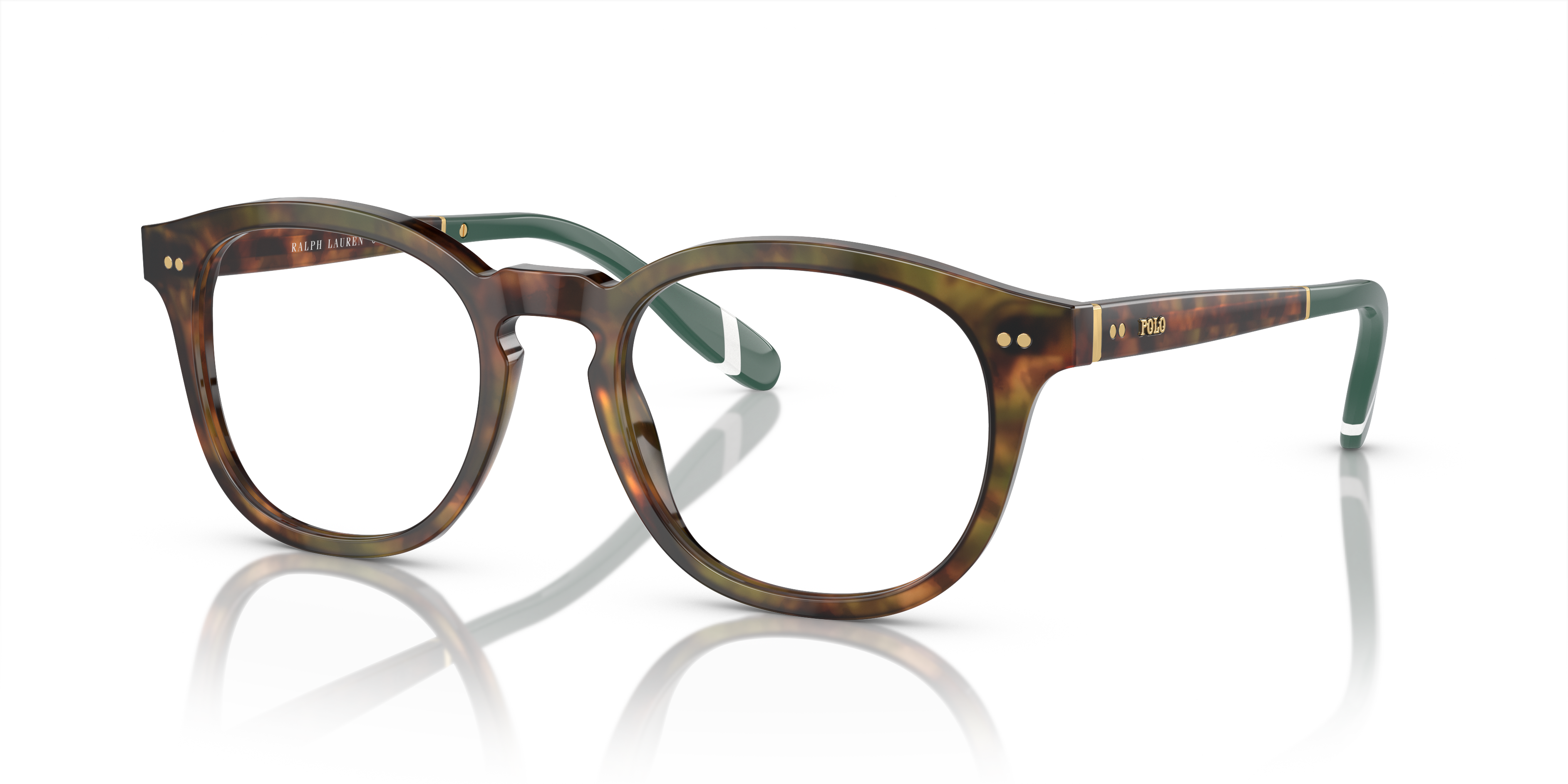 PH2267 Shiny Brown Tortoise AcetateEyeglass Frames for Glasses Direct, Angle View
