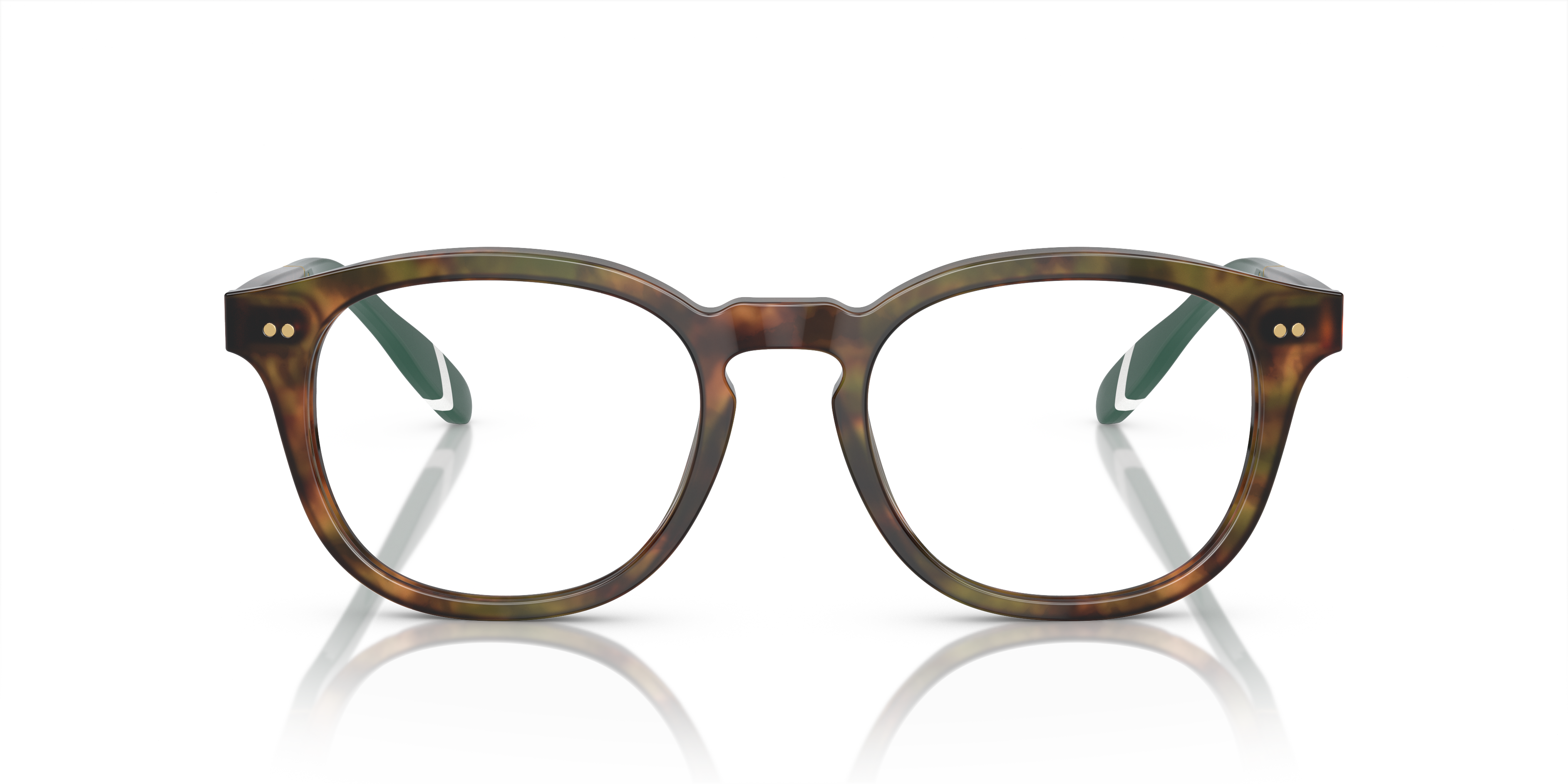 PH2267 Shiny Brown Tortoise AcetateEyeglass Frames for Glasses Direct, Front View