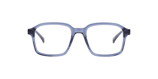 Martie Crystal Blue AcetateEyeglass Frames for Glasses Direct, Front View