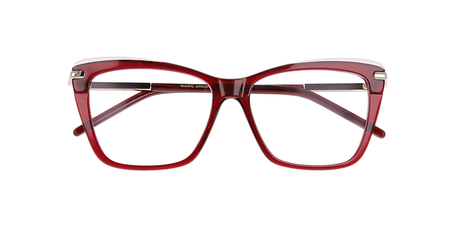 MARC 871 Red AcetateEyeglass Frames for Glasses Direct, Closed View