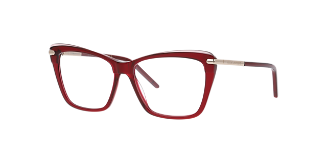 MARC 871 Red AcetateEyeglass Frames for Glasses Direct, Angle View
