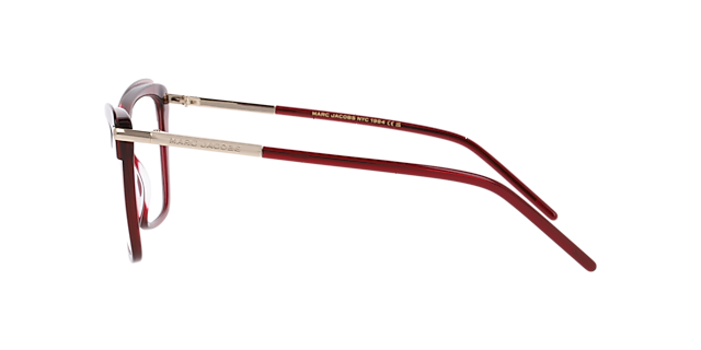 MARC 871 Red AcetateEyeglass Frames for Glasses Direct, Side View