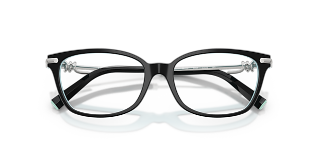 TF2281 Black On Tiffany Blue AcetateEyeglass Frames for Glasses Direct, Closed View