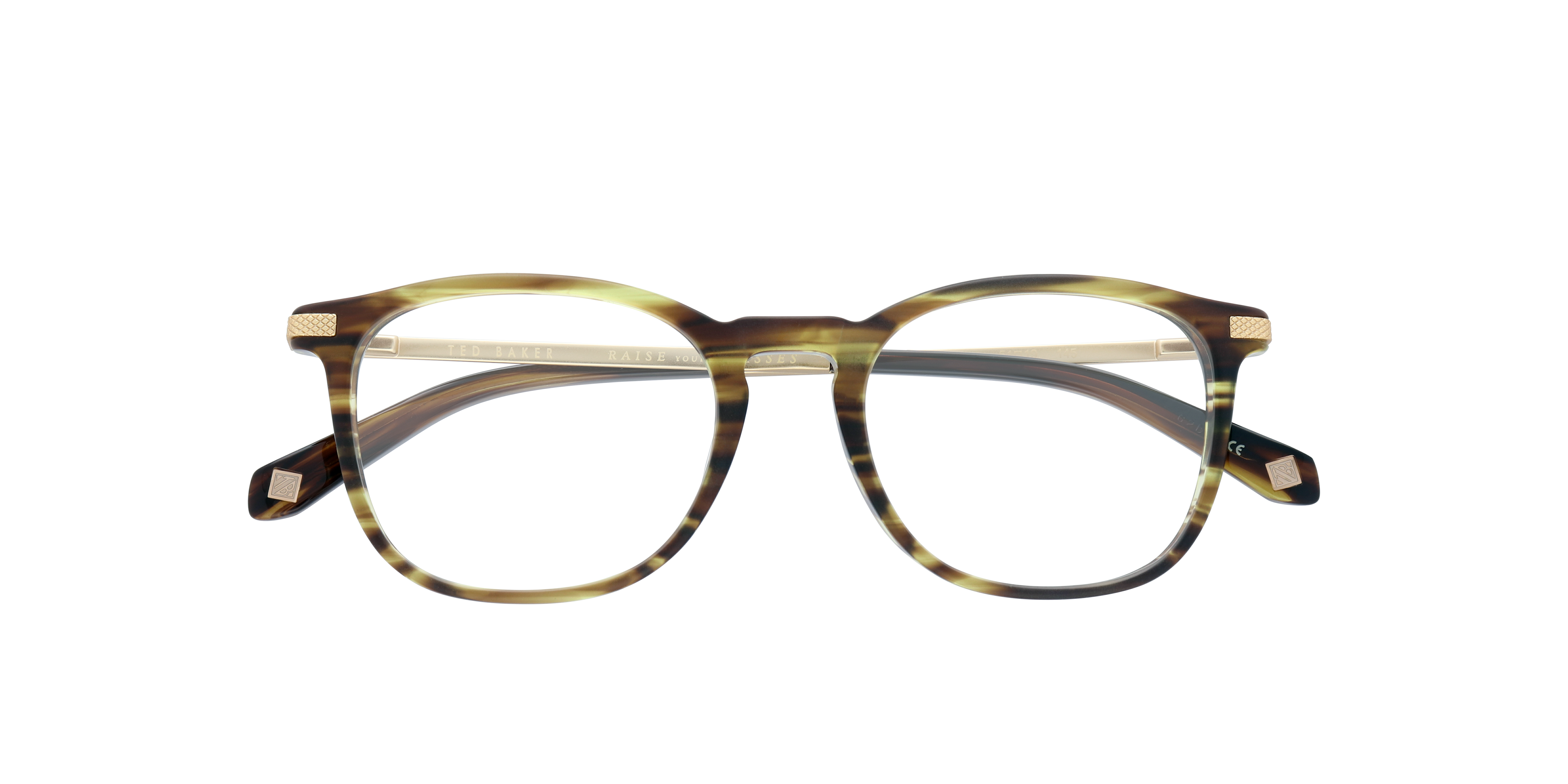 TB8180 Brown AcetateEyeglass Frames for Glasses Direct, Closed View