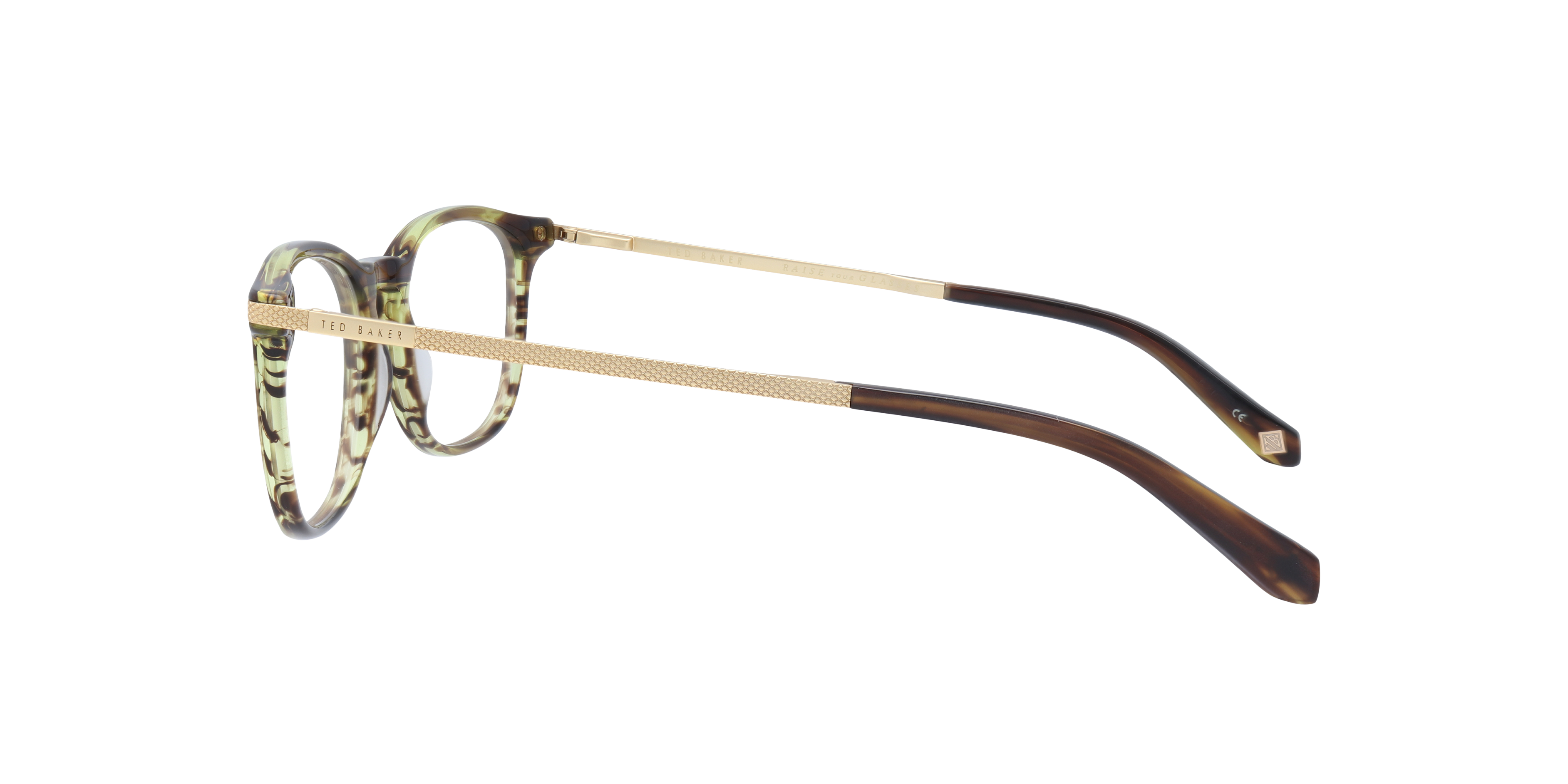 TB8180 Brown AcetateEyeglass Frames for Glasses Direct, Side View