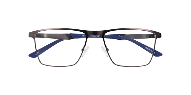 Nb4191 Gunmetal Blue MetalEyeglass Frames for Glasses Direct, Closed View