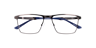 Nb4191 Gunmetal Blue MetalEyeglass Frames for Glasses Direct, Closed View