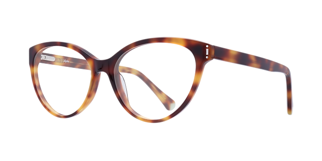 Greta Havana AcetateEyeglass Frames for Glasses Direct, Angle View
