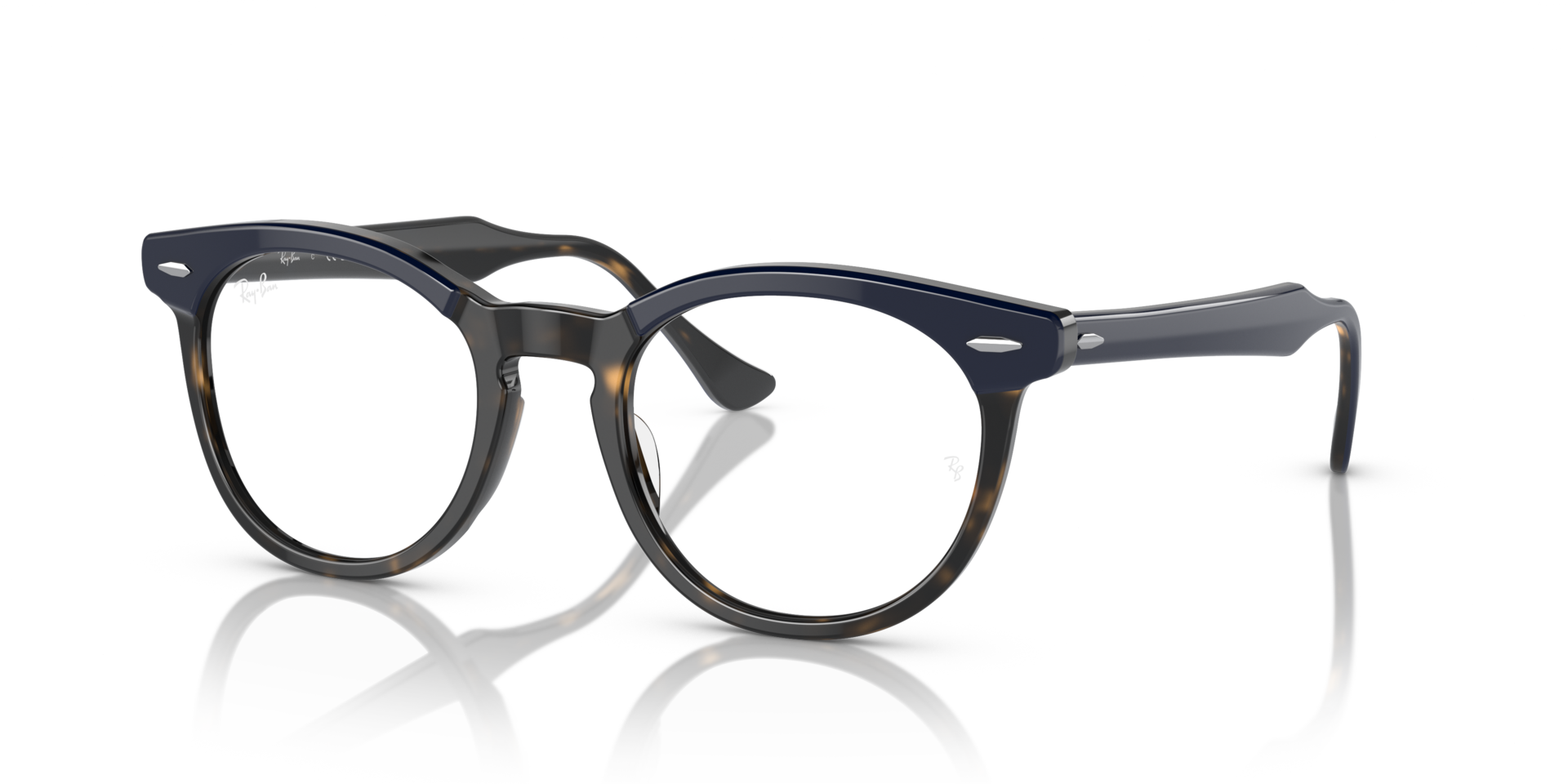 RB5598 Blue On Havana AcetateEyeglass Frames for Glasses Direct, Angle View